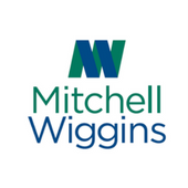 Logo is superposition of W and M with the words Mitchell Wiggins beneath